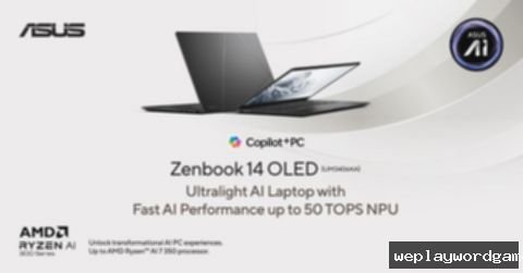 ASUS Zenbook 14 OLED UM3406KA, Laptop Ringan Partner Ideal Profesional Muda